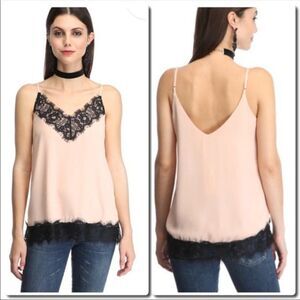 𝅺LACE Black Trim Camisole